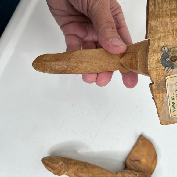 Wooden elephant hooks set of 2 - Picture 9 of 14